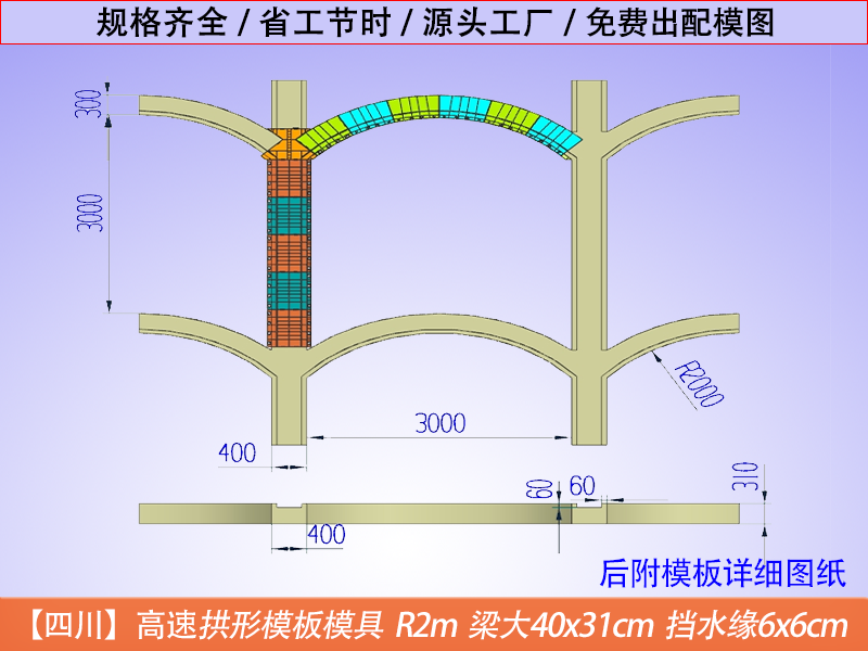 四川高速拱形骨架定型模板，快速施工，高效便捷